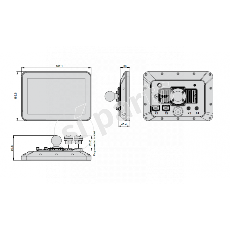 DISPLAY TERA 10 HE SENZA TASTI INDASH 3B6