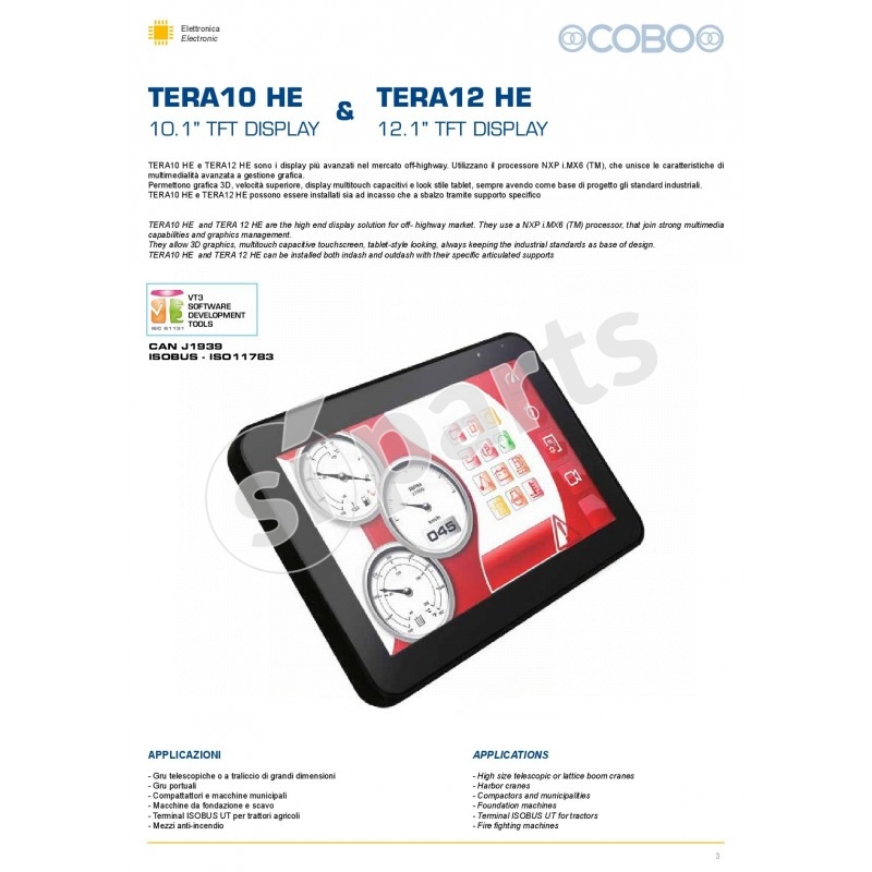 DISPLAY TERA 10 HE NO KEYS OUTDASH 3B6