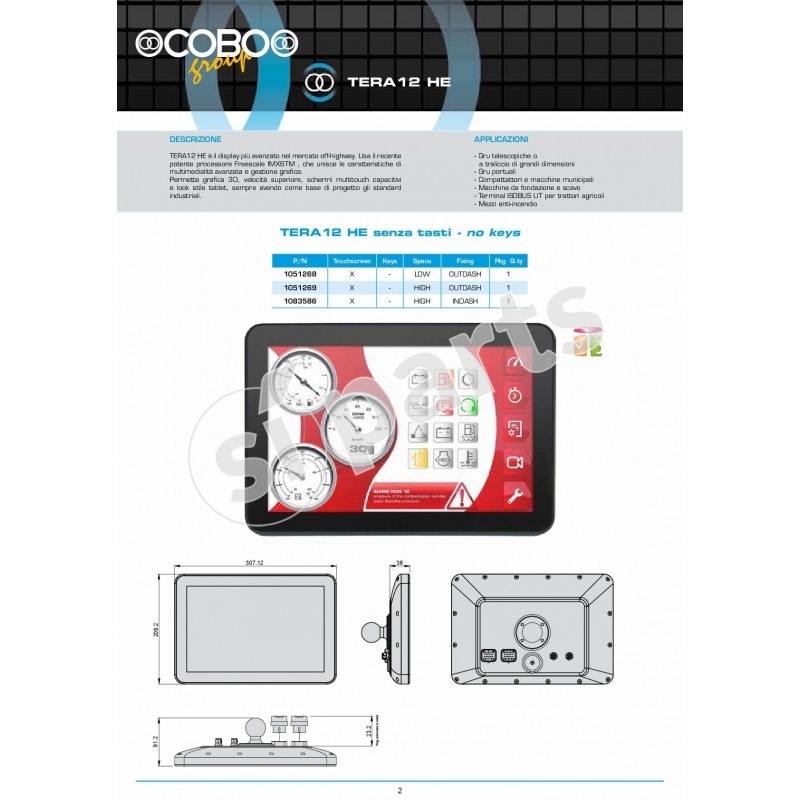 3B6 DISPLAY TERA 12 HE NO KEYS