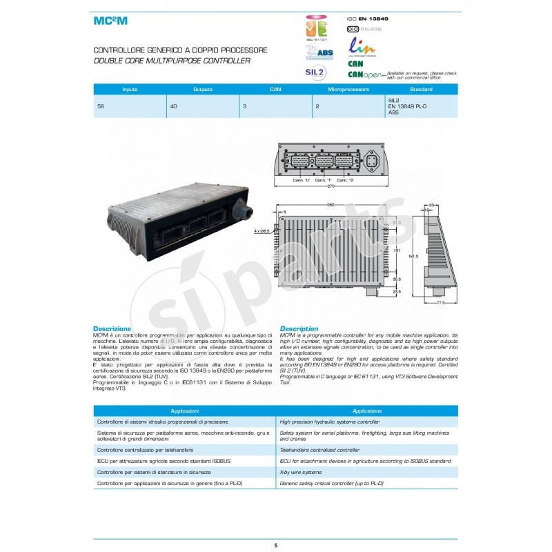 CONTROLLORE GENERICO MC2M 3B6