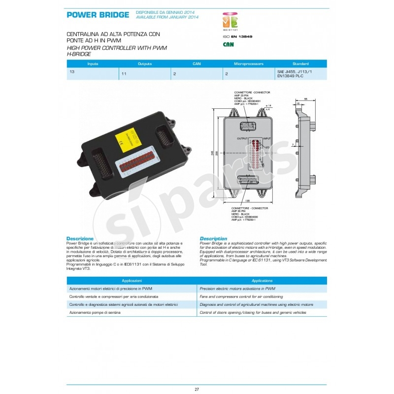 POWER BRIDGE : CENTRALINA AD ALTA POTENZA CON PONTE AD H IN PWM
