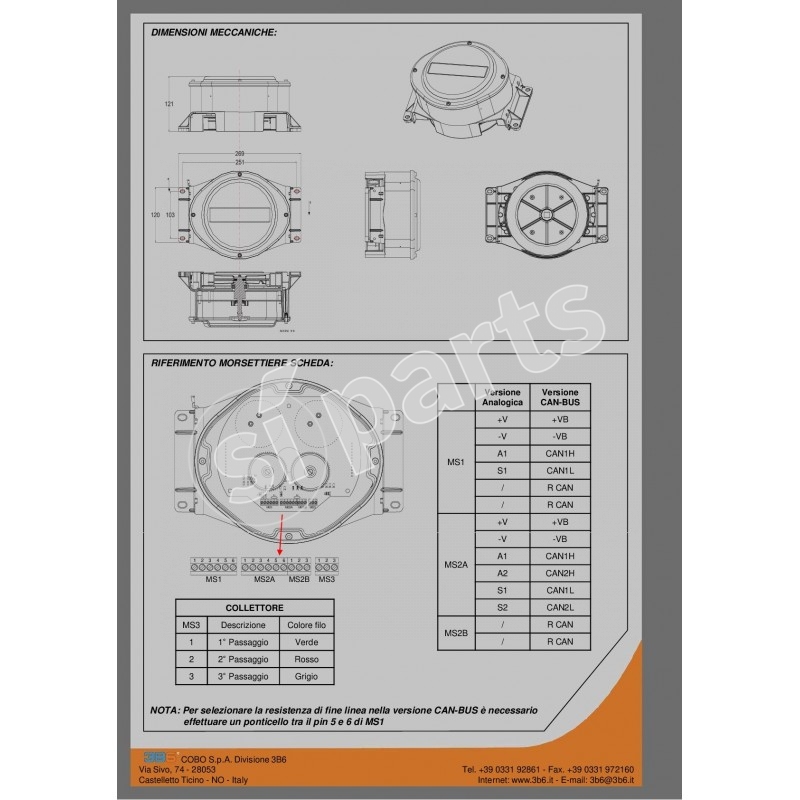 CABLE REEL 3B6 8(17) MT 2P2A