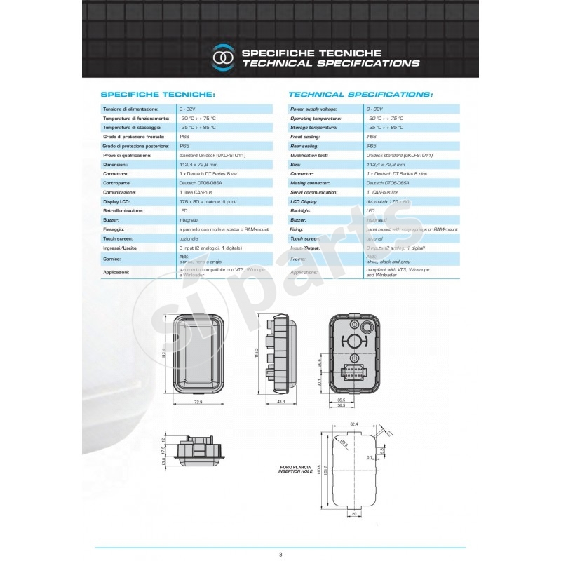 DISPLAY CANVIEW 3+ CON STAFFA 3B6