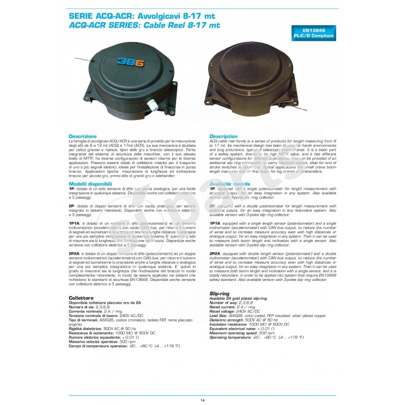 CABLE REEL 8(17) MT ACQ 2P + 2 AMU AN.CON C STD CCWSX 1AL