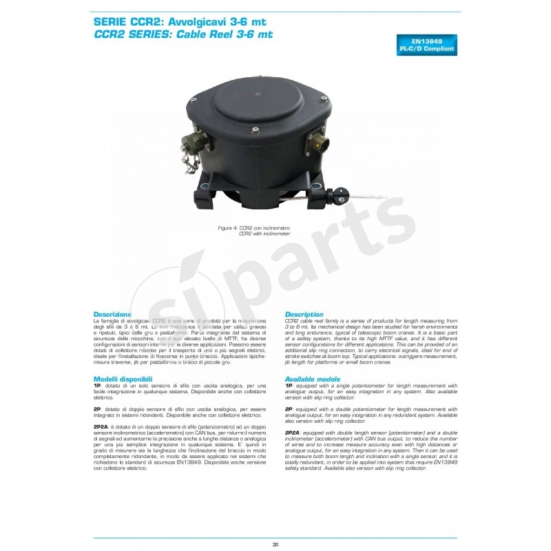 CCR2 SERIES: CABLE REEL 3-6 MT