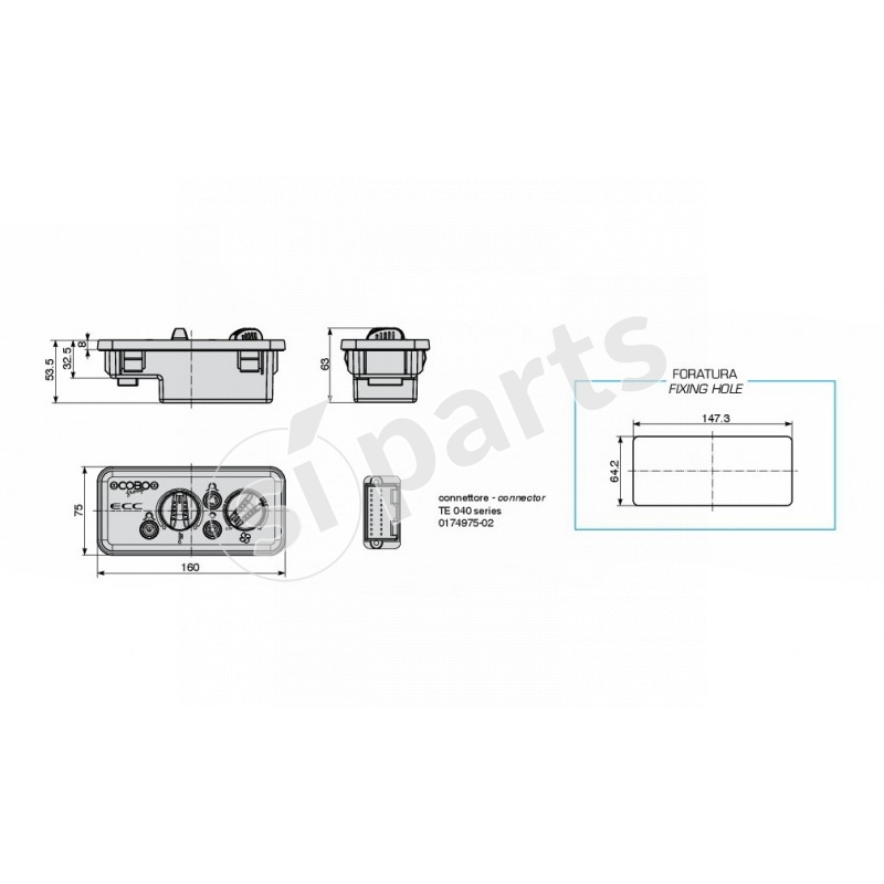 KEYPAD CENTR. AIR CONDITIONED