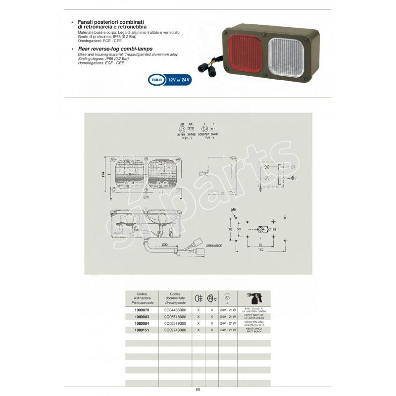 REAR REVERSE-FOG COMBI-LAMPS