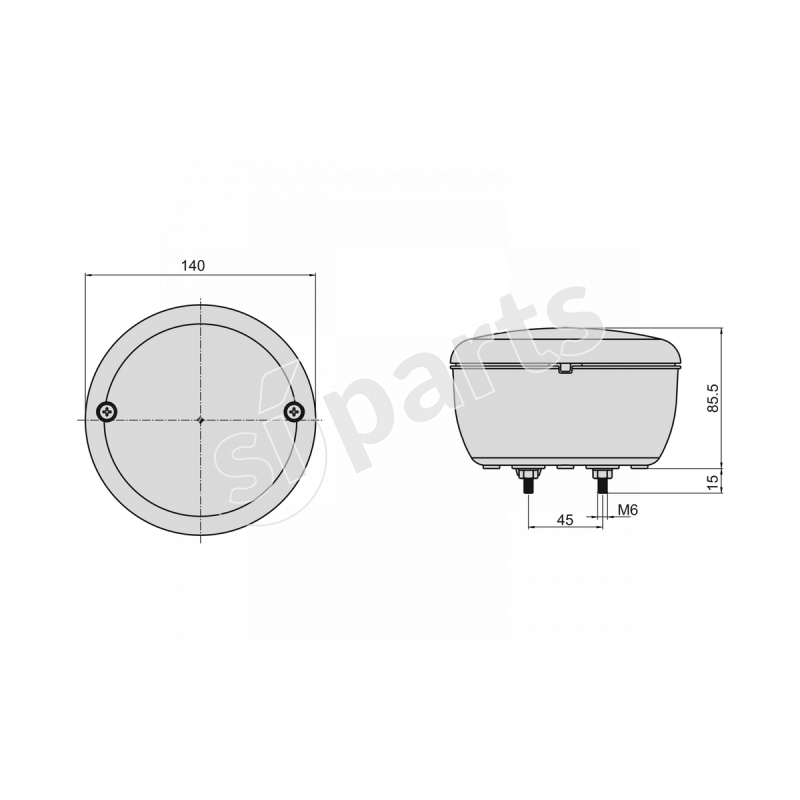 FANALE POST.LED 12/24V POS/STOP/DIR