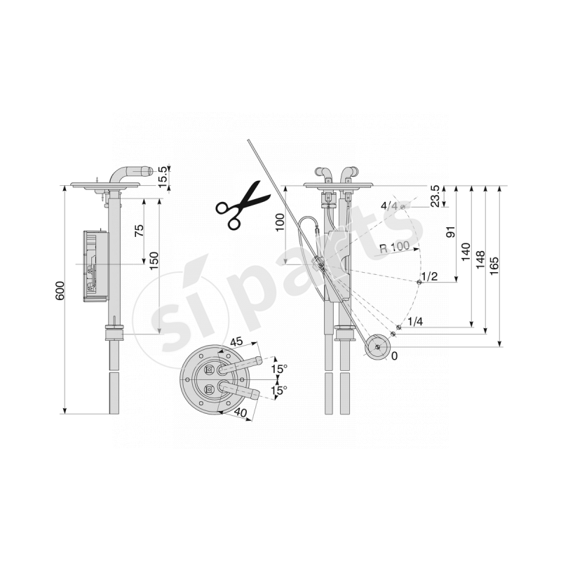 ADJUSTABLE FUEL SENSOR