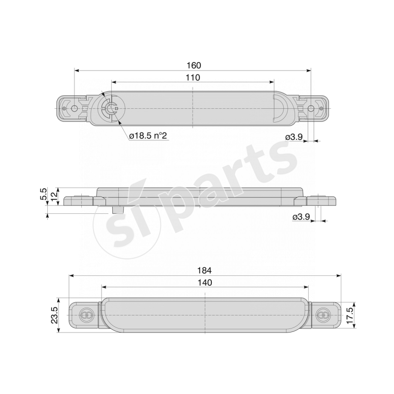 FANALE SML+CATA+VITI IR.NONTR 12V