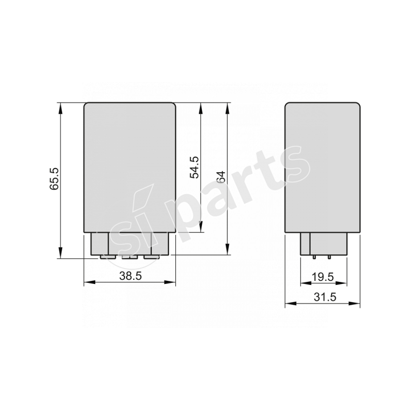 FLASHER UNIT ISO 12V 8X21W SPARE PP