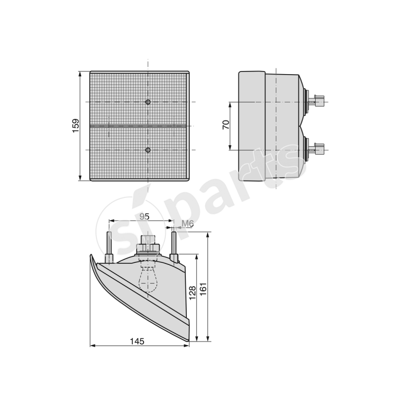 FANALE POST SX -  IR.12V.