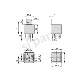 RELE' 12V 40 AMPERE CON DIODO: AFTERMARKET - 340480289 - Compra al miglior  prezzo