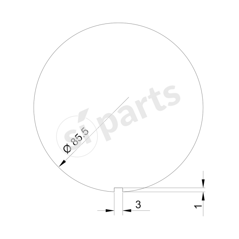 CRONOGIROMETRO 0-3000 GIRI 12V UNIDECK
