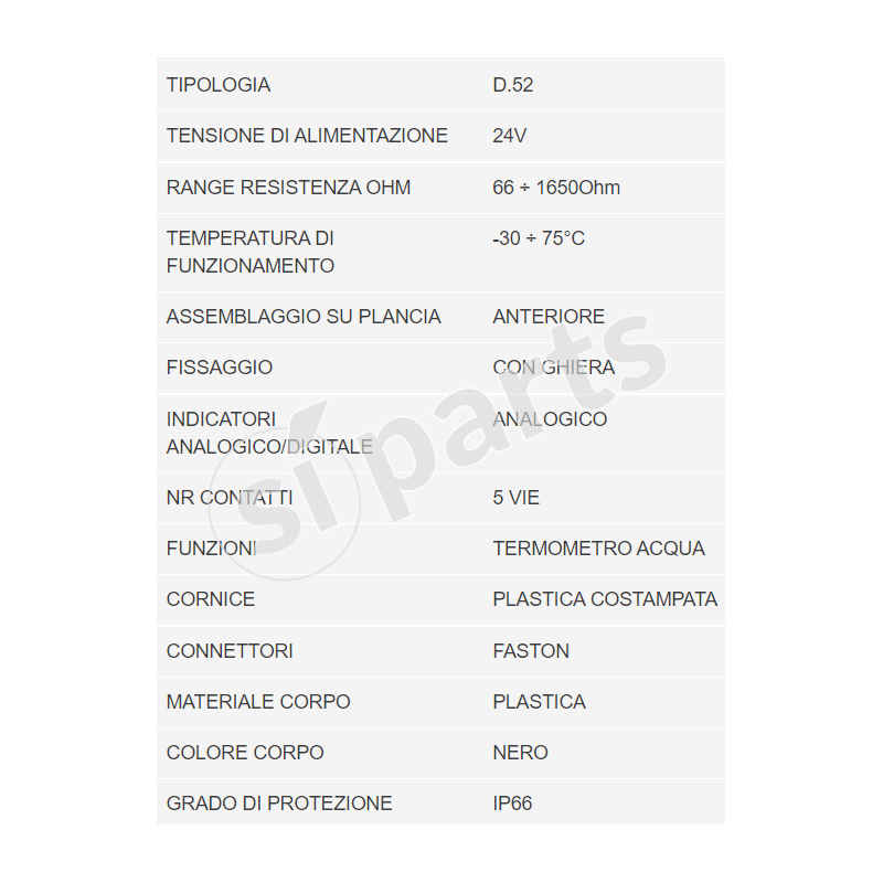 UNIDECK 24V IR WATER THERMOMETER