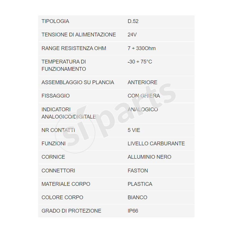 UNIDECK 52 DIAMETER INSTRUMENT