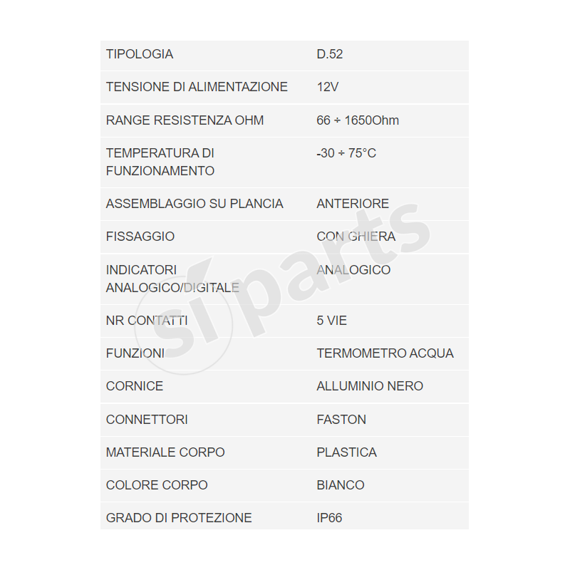 UNIDECK 52 DIAMETER INSTRUMENT