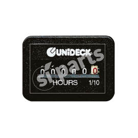 UNIDECK IR HOUR METER 10-80 VDC SQUARE TYPE