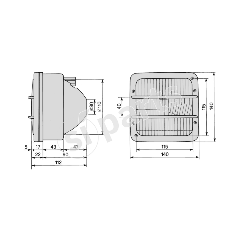 PROIETTORE IR.GH.PL.