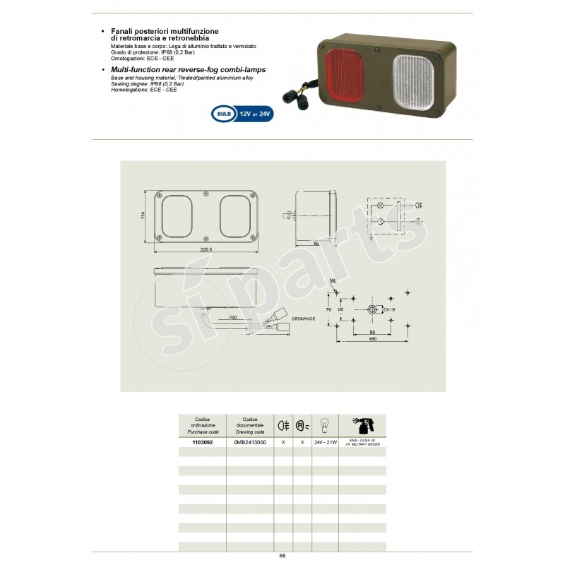 MULTI-FUNCTION REAR REVERSE-FOG COMBI-LAMPS