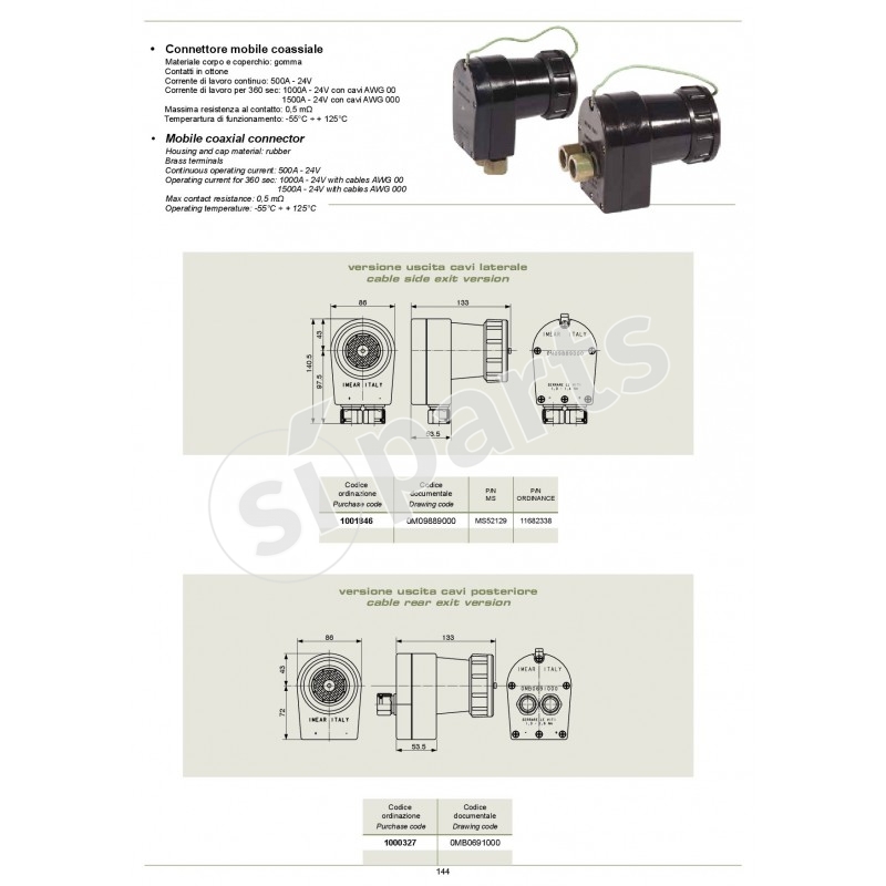 MOBILE COAXIAL CONNECTOR