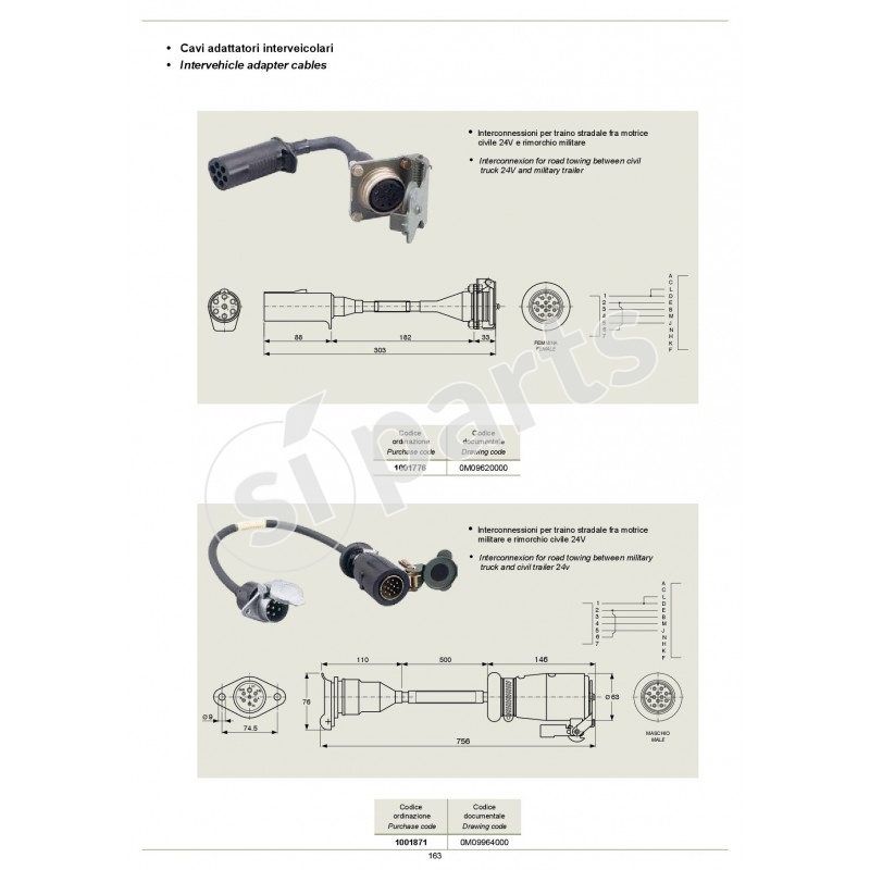 INTERVEHICLE ADAPTER CABLES