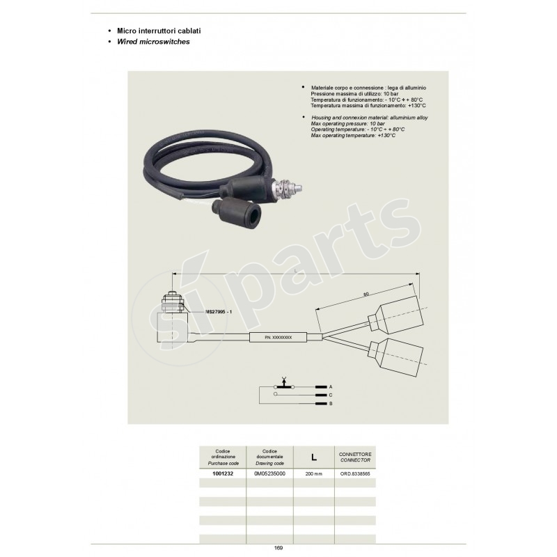 MICRO INTERRUTTORI CABLATI