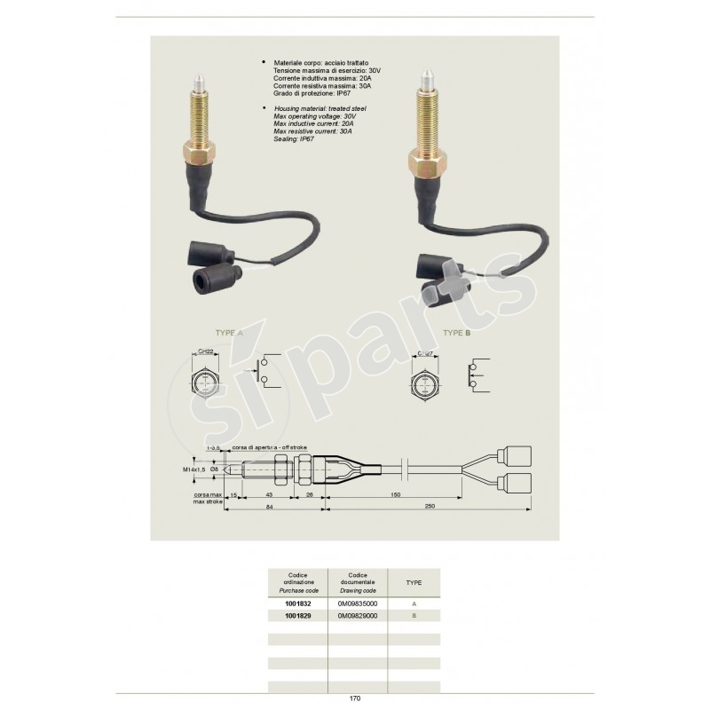 MICRO INTERRUTTORI CABLATI