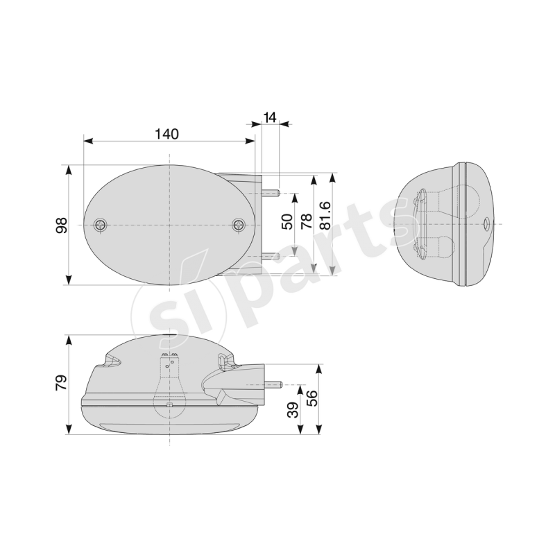 FANALE ANT.SX DIR.-POS. IR