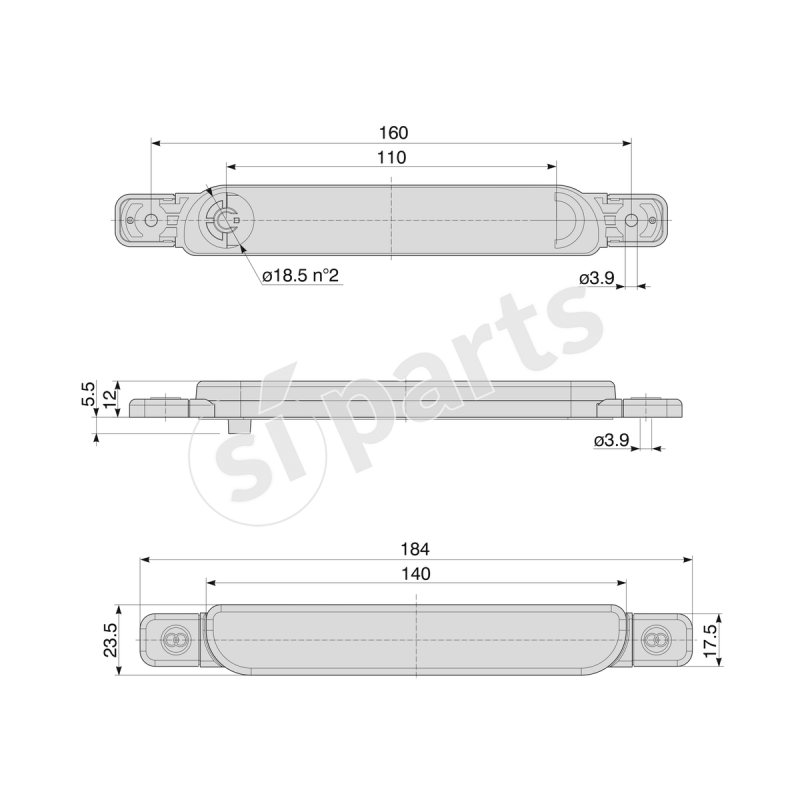 FANALE SML-C/VITI AMBRA IR.NONTR24V