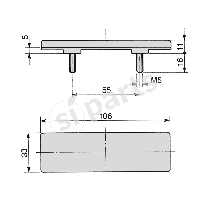 CATADIOTTRO ROSSO RETTANG. IR