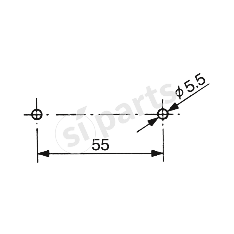 CATADIOTTRO ROSSO RETTANG. IR