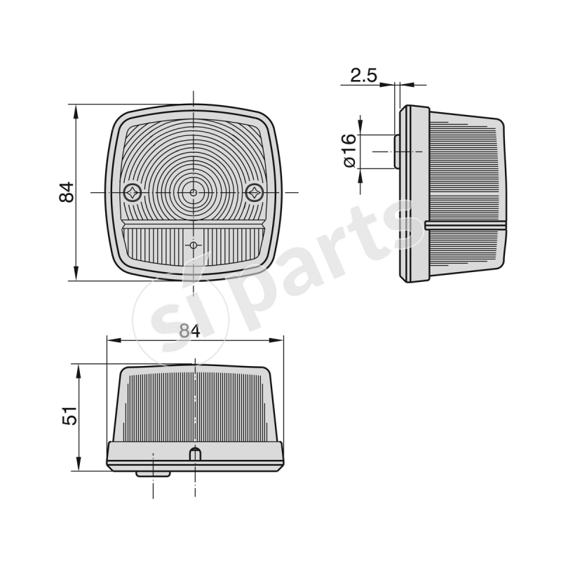 FANALE ANTERIORE IR.24V