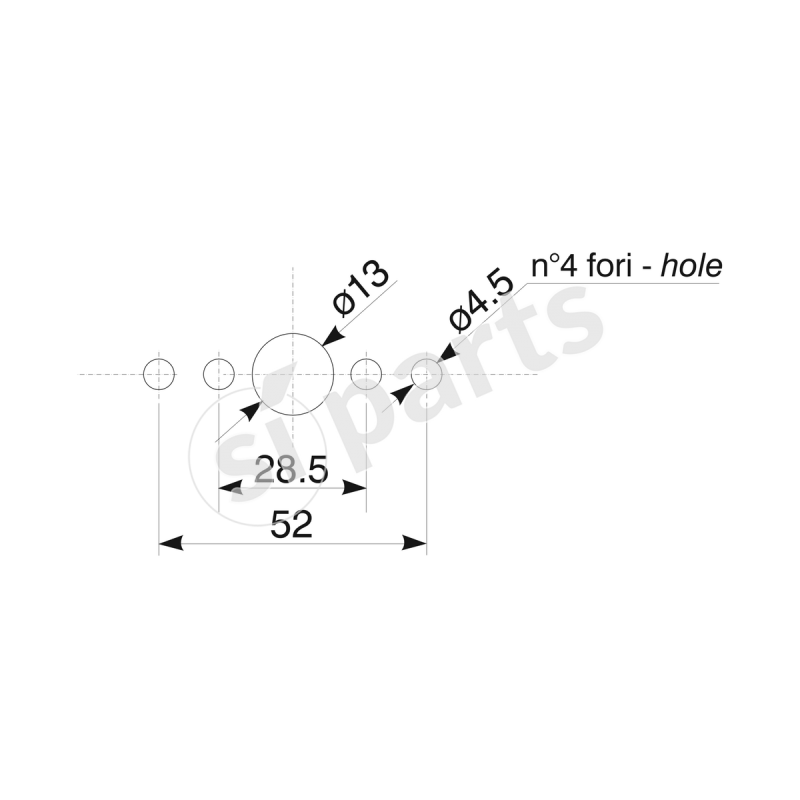 FAN.ANT.ING. BIANCO OVALE 24V IR NT