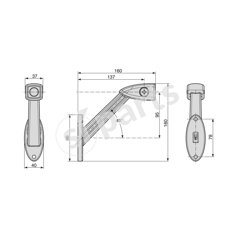 FANALE LAT. POS. ANT/POST SML SX