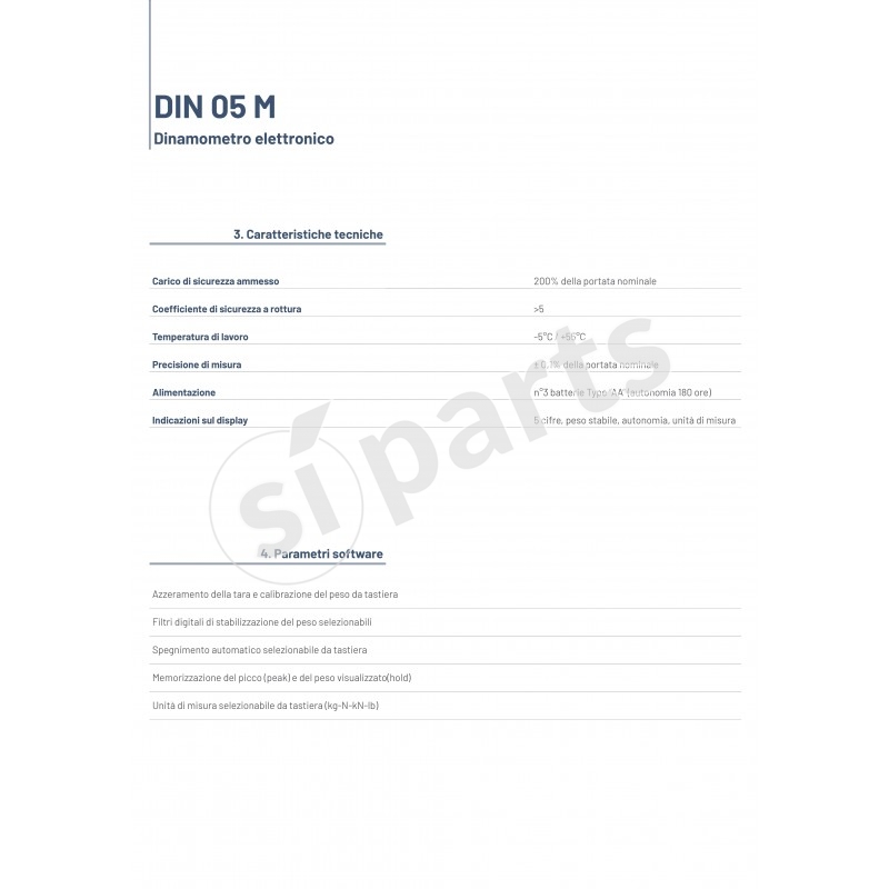 DINAMOMETRO 05 M (KG 10000)