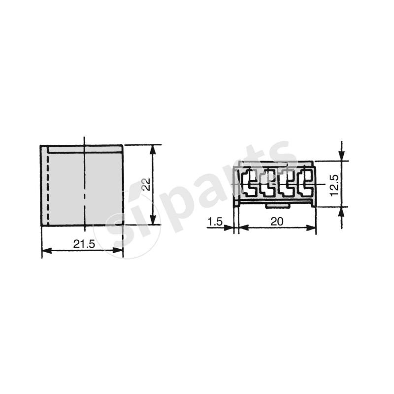 CONNECTOR 4 WAYS