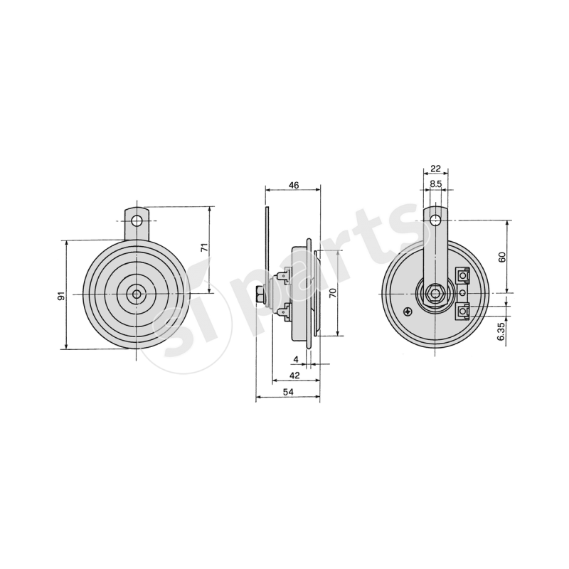 AVV.ACUSTICO 48 V.A2 MORS. 450HZ