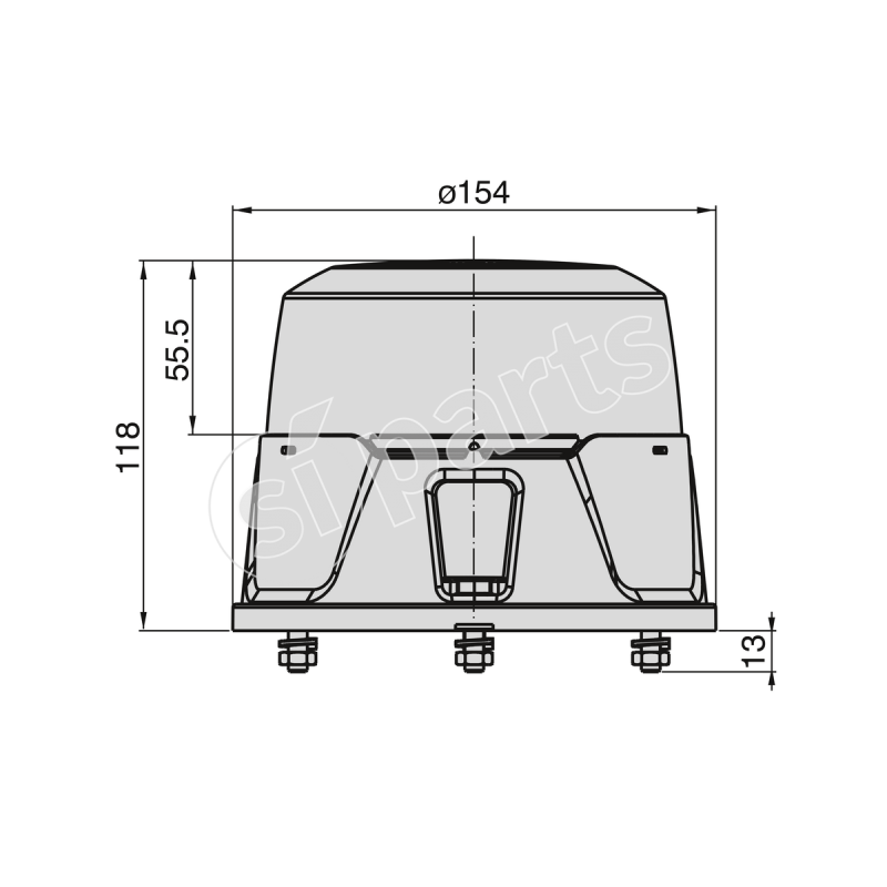 BEACON GEN2-FLASHING BLU-BASE PIANA IR