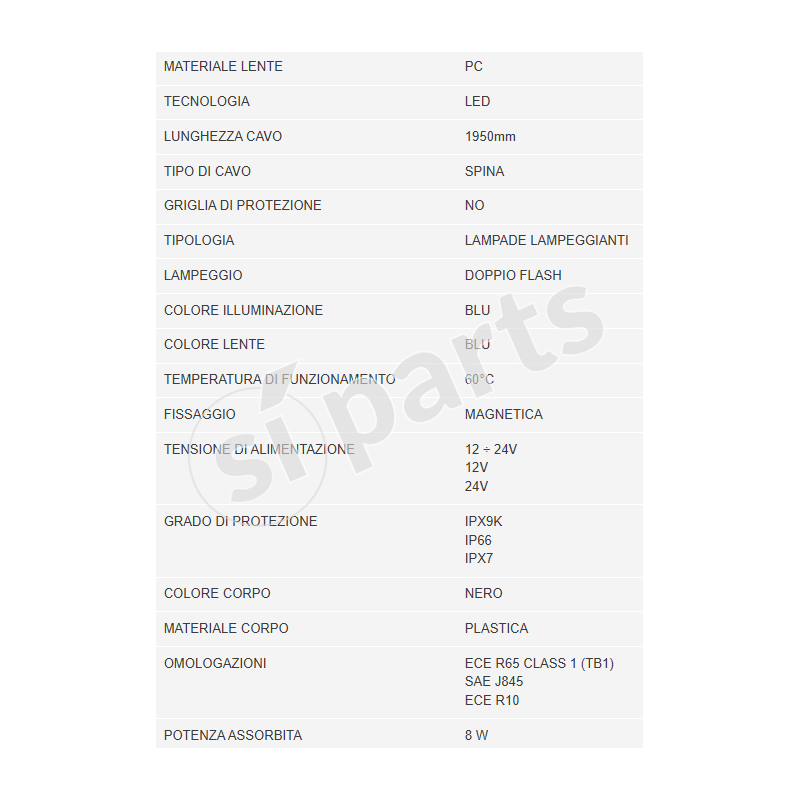 BEACON GEN 2-FLASHING BLU-MAGNETIC IR