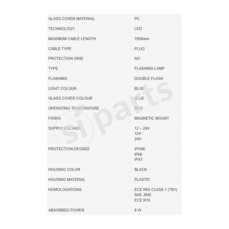 BEACON GEN 2-FLASHING BLU-MAGNETIC IR