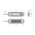 PLAFONIERA LED BIANCO 12/24V IR