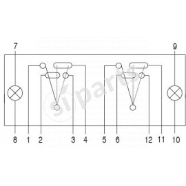 COMMUT.BASCUL IR 12V 2 LAMP DIVERSE