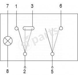 COMMUT.BASCULANTE IR CON LAMP.12V