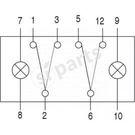 COMMUT.BASCULANTE IR 12V