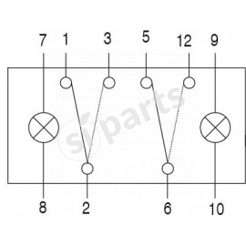 COMMUT.BASCUL IR 24V 2 LAMP DIVERSE