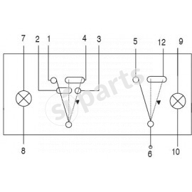 COMMUT.BASCUL IR 12V 2 LAMP DIVERSE