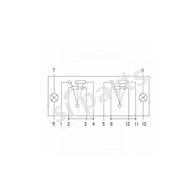 COMM.BASCUL IR 12V 2 LAMP 0.4W
