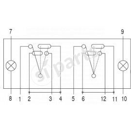 COMM.BASCUL IR 12V 2 LAMP 0.4W