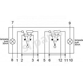 PULSAN.BASCUL IR 12V 2 LAMP 0.4W